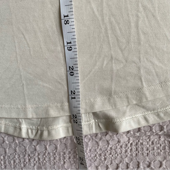 Athleta With Ease Open Back Tank Bone XS Yoga Workout Run Athleisure High Neck - Picture 8 of 10